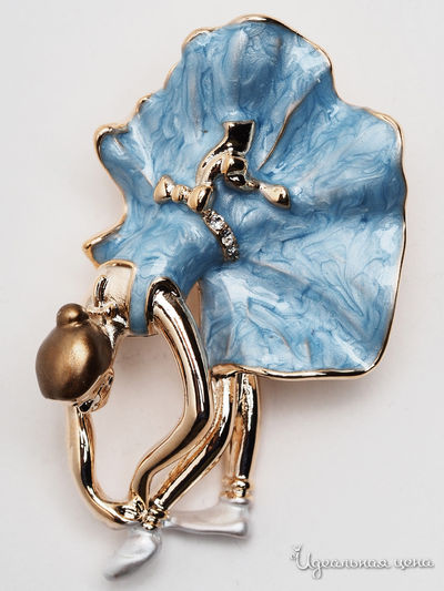 Брошь Fransua Ardy, цвет голубой