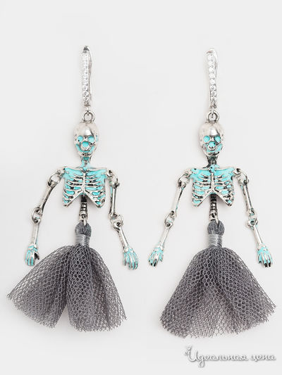 Серьги Fransua Ardy, цвет серый