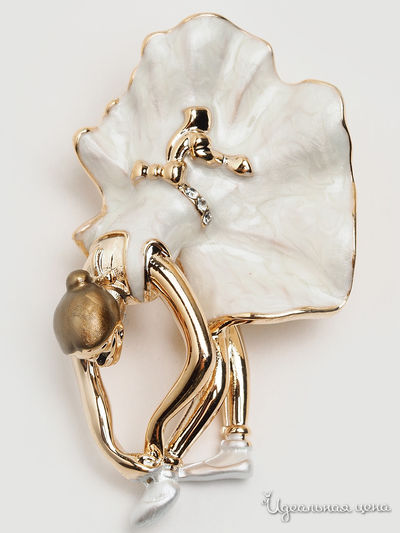 Брошь Fransua Ardy, цвет белый