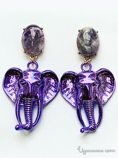 Серьги Fransua Ardy, цвет фиолетовый