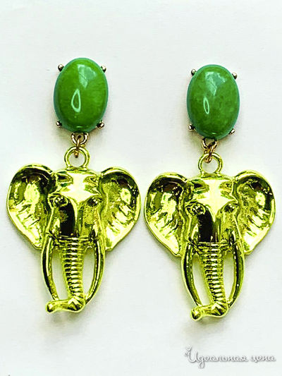 Серьги Fransua Ardy, цвет зеленый