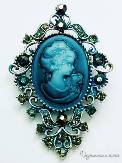 Брошь Fransua Ardy, цвет серый