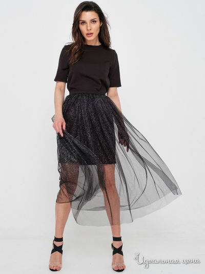 Костюм: платье и юбка Fly, цвет черный