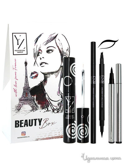 Подарочный набор: подводки для глаз, raspberry mousse/pink coral, YZ (Иллозур)