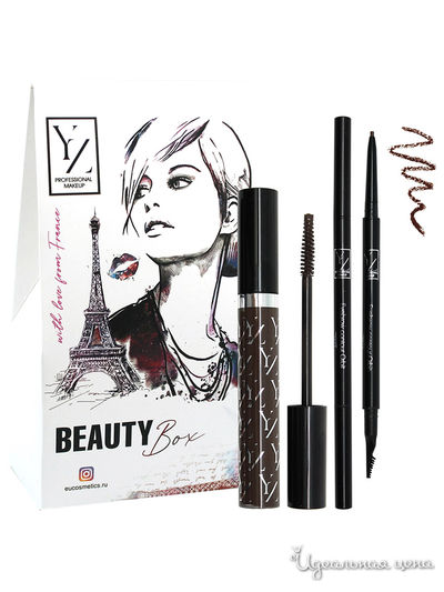 Подарочный набор: контур для бровей Орбита, гель для бровей YZ (Иллозур)