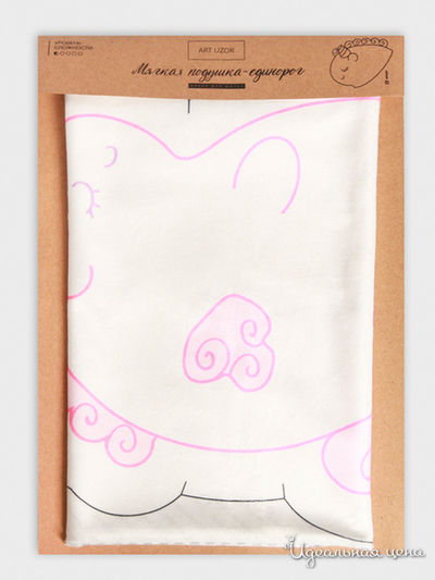 Подушка «Единорог», набор для шитья, 21 х 34 см Арт Узор