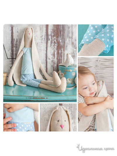 Мягкая зайка "Ноэль", набор для шитья, 21 × 0,5 × 29,7 см Арт Узор