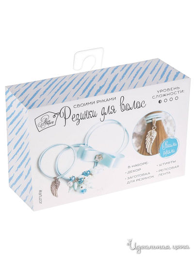 Резинки для волос «Ангел», набор для создания, 12 × 18 × 4 см Арт Узор