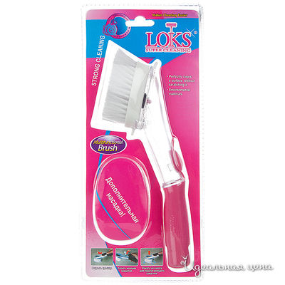 Губка Loks, цвет цвет белый / розовый