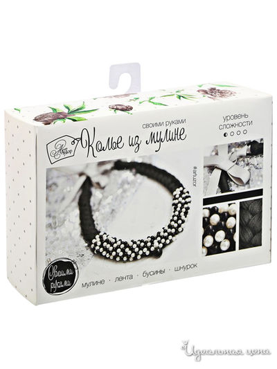 Колье из мулине, набор для создания, 6 × 13 × 6 см Арт Узор