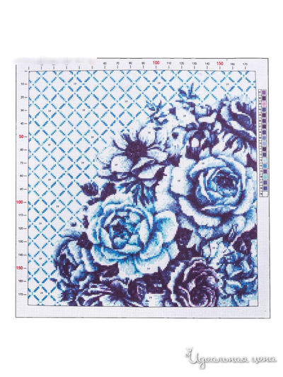 Канва для вышивания с рисунком «Розы», 41 × 41 см Арт Узор