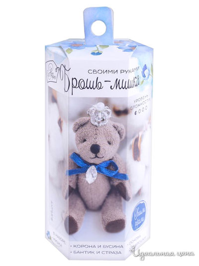 Брошка-игла «Мишка», набор для создания, 6 × 13 × 6 см Арт Узор