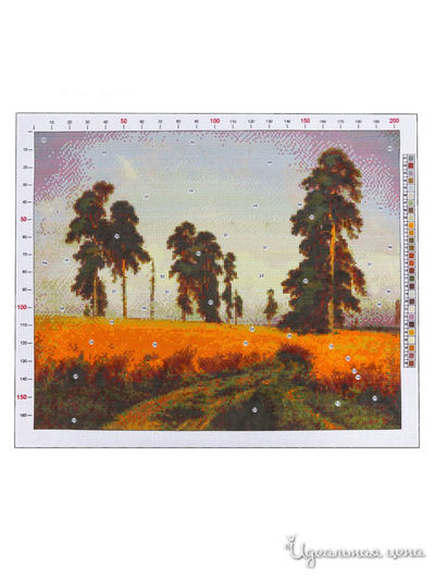 Канва для вышивания с рисунком «Шишкин. Рожь», 47 х 39 см Арт Узор