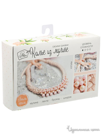 Колье из мулине, набор для создания, 6 × 13 × 6 см Арт Узор