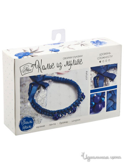 Колье из мулине, набор для создания, 6 × 13 × 6 см Арт Узор