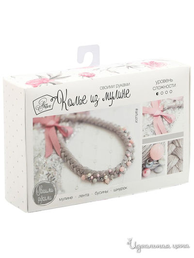 Колье из мулине, набор для создания, 6 × 13 × 6 см Арт Узор