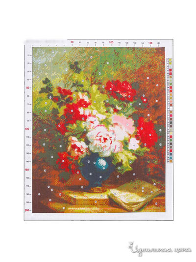 Канва для вышивания с рисунком «Эмиль Генри Брюннер. Пионы», 47 х 39 см Арт Узор
