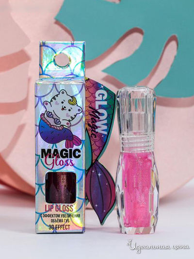 Блеск для губ перламутровый Mermaid Gloss: с эффектом увеличения Beauty Fox