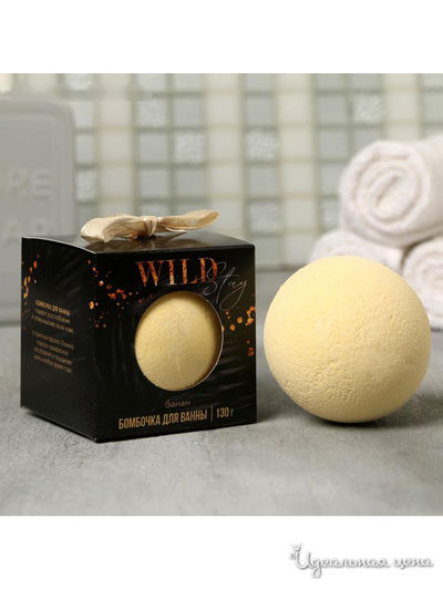 Шар бурлящий в коробке BlacK, с ароматом банана, 130 г, Beauty Fox