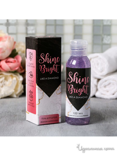 Гель для душа Shine Bright, банан-шоколад, 100 мл, Beauty Fox