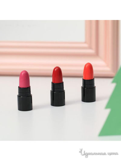 Набор маленьких помад для губ Merry Kissmas: 3 цвета, Beauty Fox
