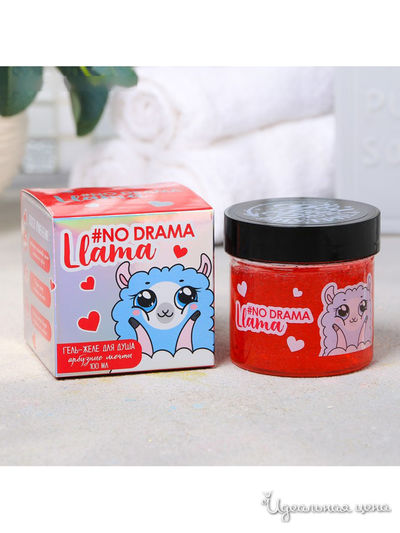 Гель-желе для душа No Drama Llama, с ароматом арбуза, 100 мл, Beauty Fox