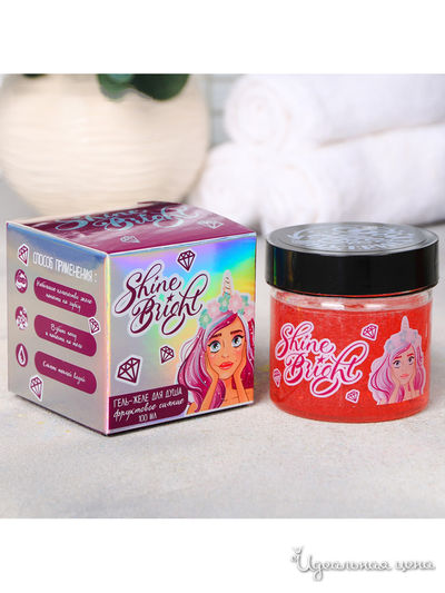 Гель-желе для душа "Shine Bright", с ароматом фруктового микса, 100 мл, Beauty Fox