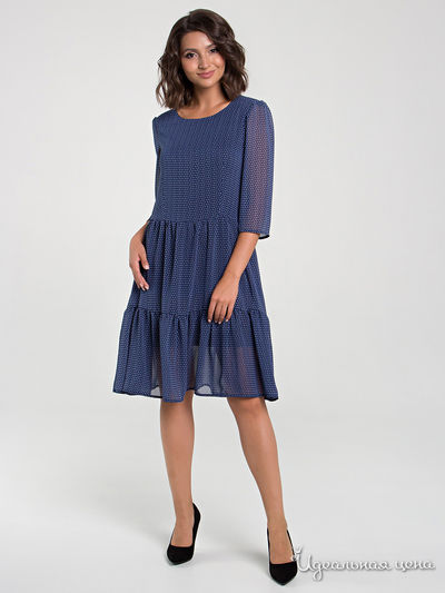 Платье MariKo, цвет синий, белый