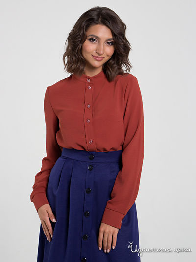 Блуза MariKo, цвет терракотовый