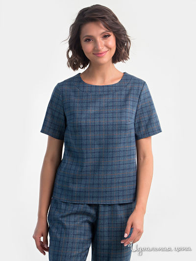 Блуза MariKo, цвет синий, голубой