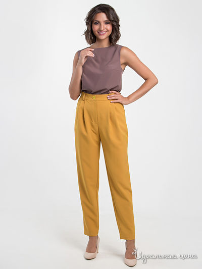 Брюки MariKo, цвет горчичный