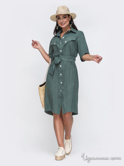 Платье Dressa, цвет хаки