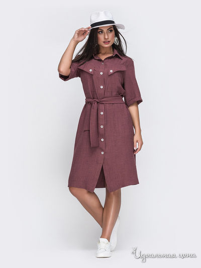 Платье Dressa, цвет бордовый