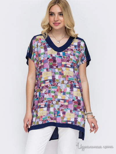 Блуза Dressa, цвет темно-синий