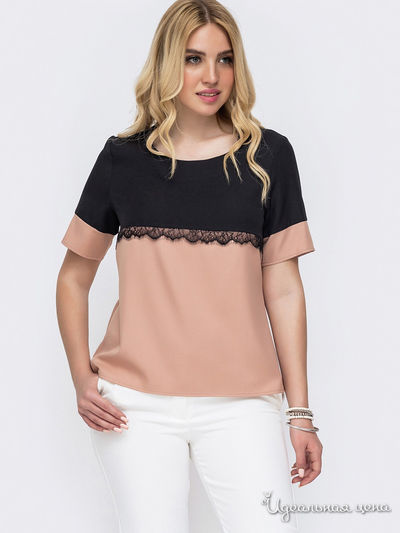 Блуза Dressa, цвет бледно-розовый