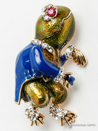 Брошь CESARE CONTE, цвет синий