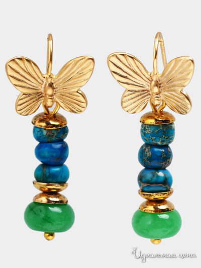 Серьги Chantal, цвет синий, зеленый