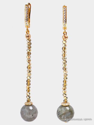 Серьги Chantal, цвет серый