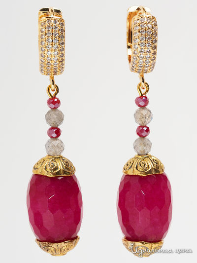 Серьги Chantal, цвет рубиновый