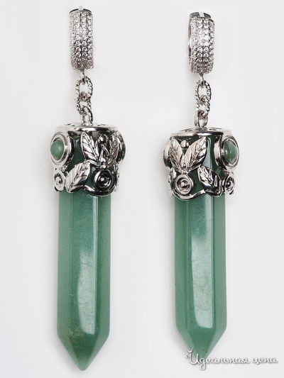 Серьги Chantal, цвет зеленый