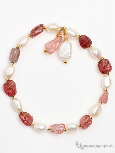 Браслет Chantal, цвет белый, розовый