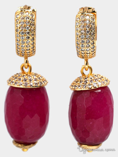 Серьги Chantal, цвет рубиновый
