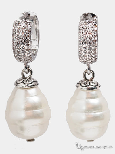 Серьги Chantal, цвет белый