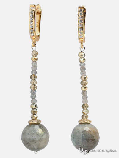 Серьги Chantal, цвет серый