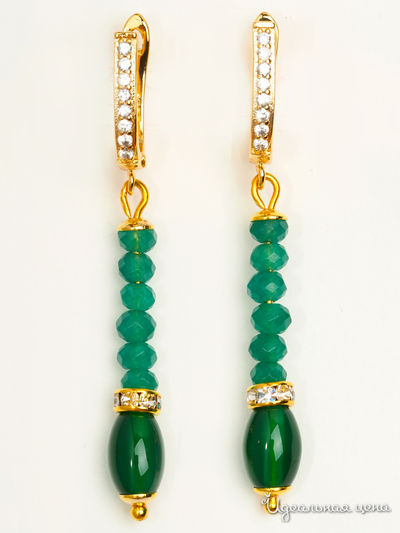 Серьги Chantal, цвет зеленый
