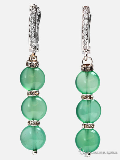 Серьги Chantal, цвет зеленый