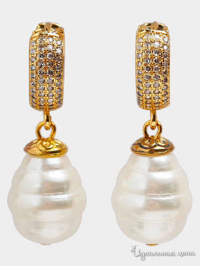 Серьги Chantal, цвет белый