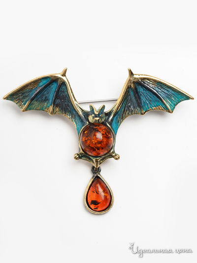 Брошь Chantal, цвет бронзовый