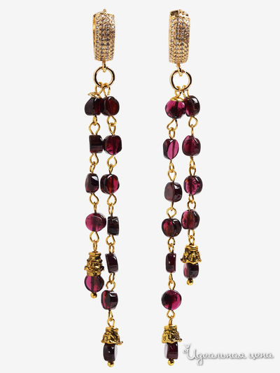 Серьги Chantal, цвет грантовый