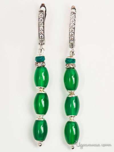 Серьги Chantal, цвет зеленый
